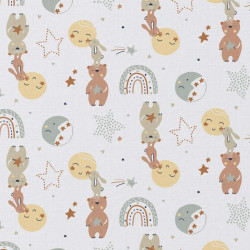 Printed Cotton LALOUNA White / Vintage Multicolored